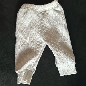 White Sweater Print Sweat Set
